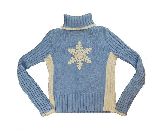 Pull Moche De Noël Fille - Well Worn - XS (4-5 Ans) - Gris Flocons - Let It Snow