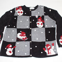 Checkers anyone?  Large, Christmas sweater