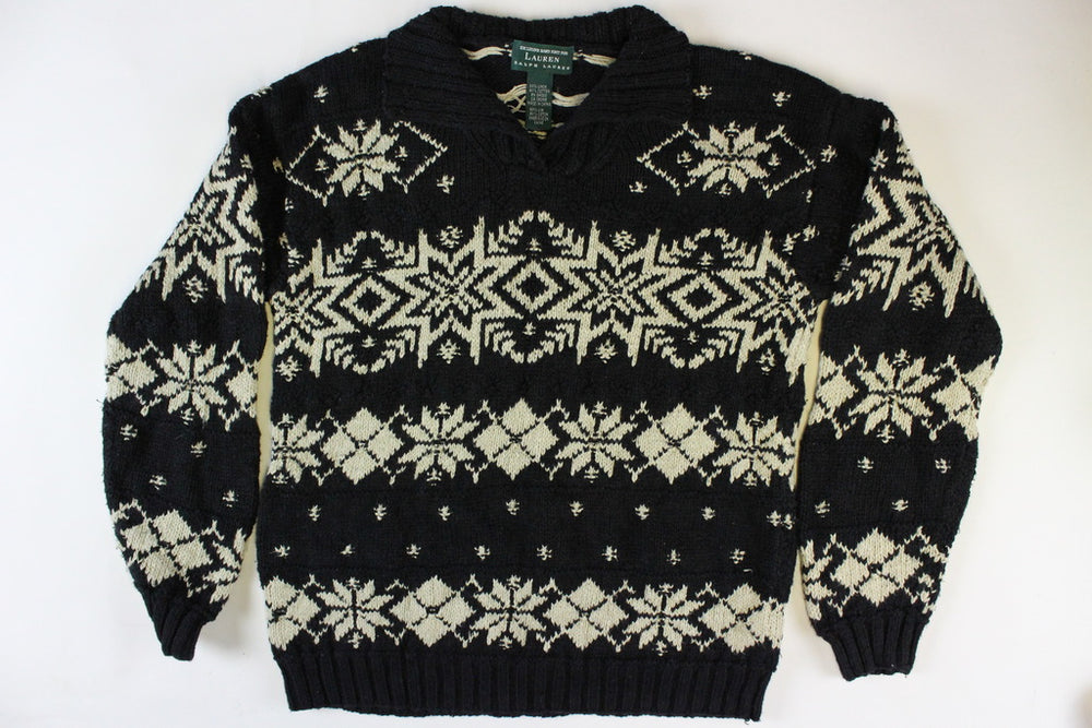 Ralph Lauren Snowflake design Size Small. Christmas Sweater