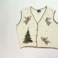 Golden Angles-Large Christmas Sweater