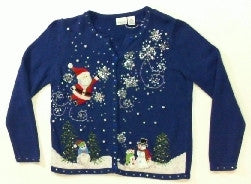 Holly Berris Snoflakes-Small Christmas Sweater