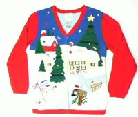 
              Peace at Holiday Home-Small Christmas Sweater
            