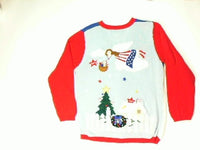 
              Peace at Holiday Home-Small Christmas Sweater
            