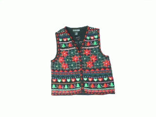 Poinsetta Party-X Small Christmas Sweater