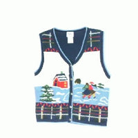 Country Iceskating-Small Christmas Sweater