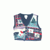 Winter Cottages-Small Christmas Sweater