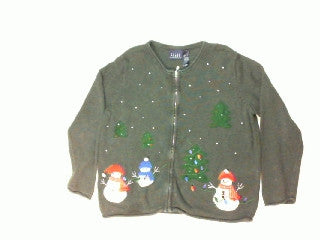 Snowman Tree Lighting-Medium Christmas Sweater