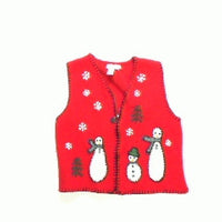 Is That a Bowling Pin Snowman-Small Christmas Sweater