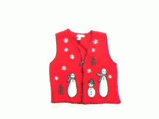 Is That a Bowling Pin Snowman-Small Christmas Sweater