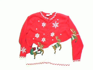 Snow Take Off For Delivery-Large Christmas Sweater