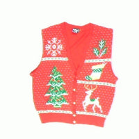 Gold Splattered Christmas-Large Christmas Sweater
