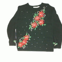 Poinsettia Power-Large Christmas Sweater