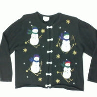 Frosty Hittin The Slopes-Medium Christmas Sweater