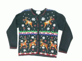 Reindeer Romp Small Christmas Sweater