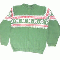Lil Man Snowflakes-Boys 10/12 Christmas Sweater
