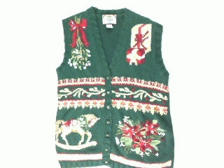 Rocking The Horse To The Holidays-Small Christmas Sweater