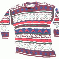 Fancy In Burgundy Swirls-X Small Christmas Sweater