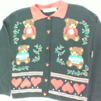 Beary Cute Holiday Love- Small Christmas Sweater