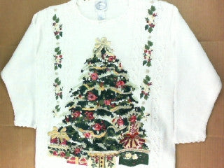Victorian Lit Tree- Medium Christmas Sweater