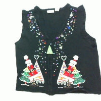 Triangles and Sparkles On The Tree-Small Christmas Sweater