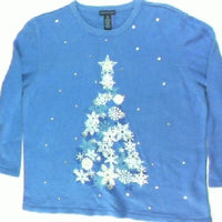 Snowflakes Are Blue For You-Medium Christmas Sweater