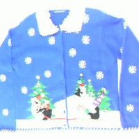 Penguin Tree Tour- Small Christmas Sweater