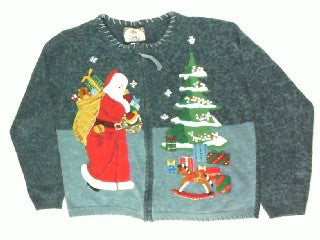 Old World St. Nick- Large Christmas Sweater