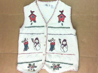 Snowy Tree house- Small Christmas Sweater