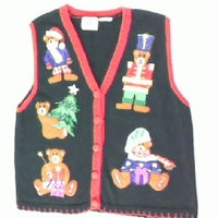 Dress Up Bears- Small Christmas Sweater