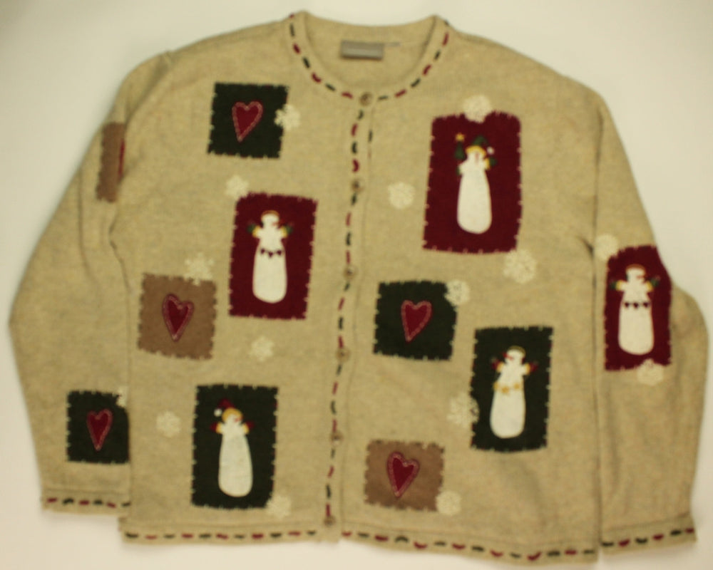 Folk Art Winter- Medium Christmas Sweater