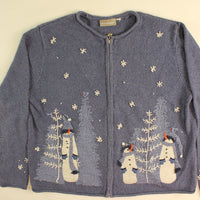 Watch A Falling Snowflake- Large Christmas Sweater