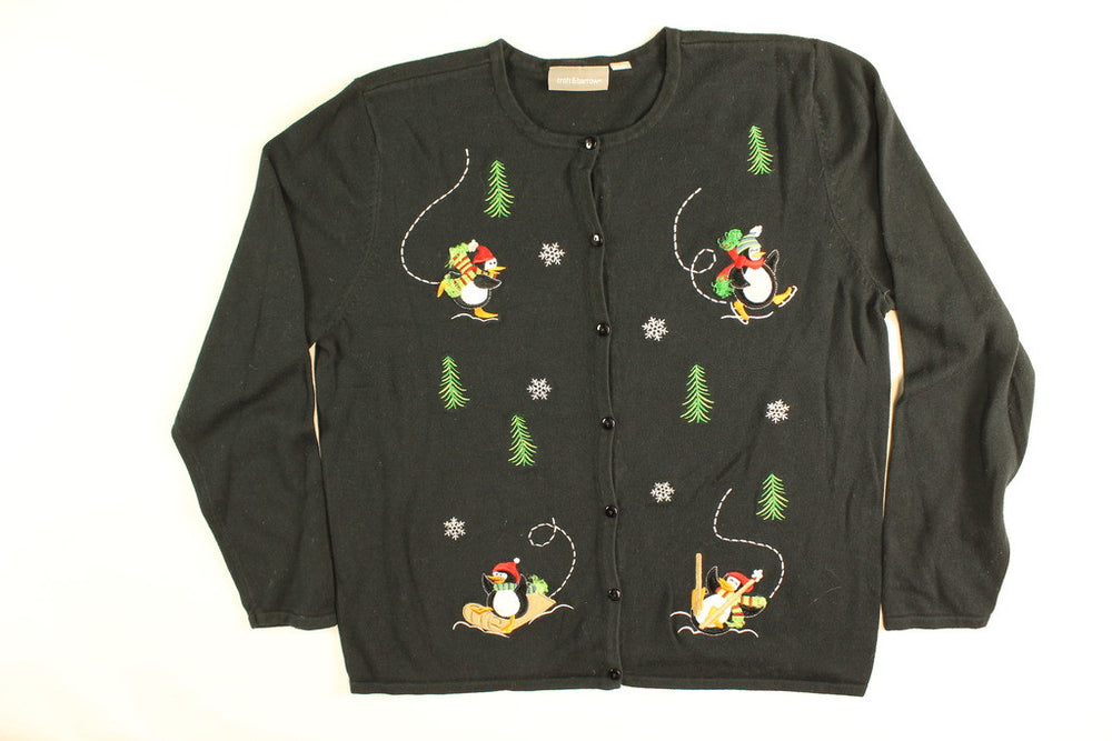 Party With The Penguins- Small Christmas Sweater
