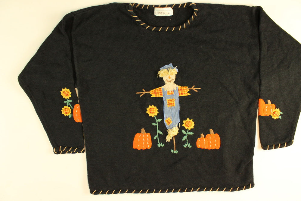 Pumpkin Watch- Large Halloween Sweater