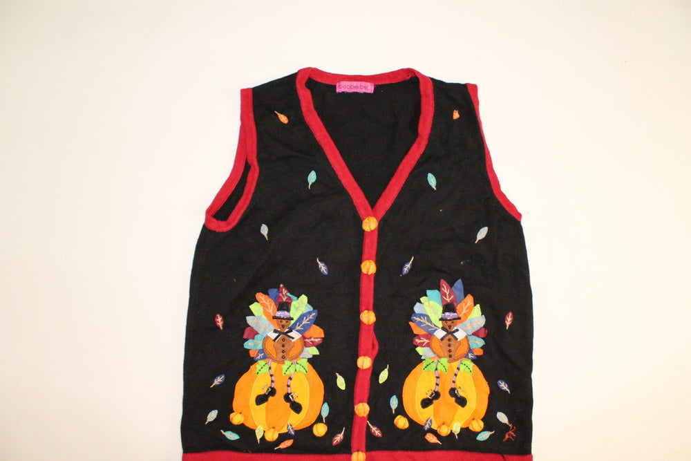 Toms Feathers For The Pumpkin- X Small Halloween Sweater