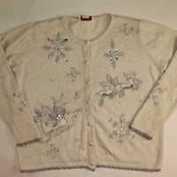 Flying Silver- Large Christmas Sweater
