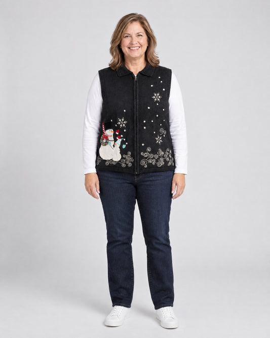 Blizzard Swirls- Large Christmas Sweater