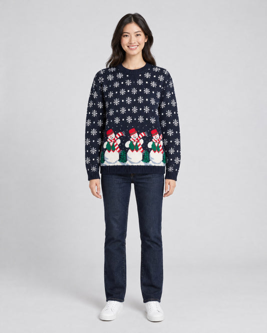 Frosty Trio- Small Christmas Sweater