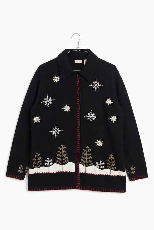 Winter scene. XXL, Christmas Sweater