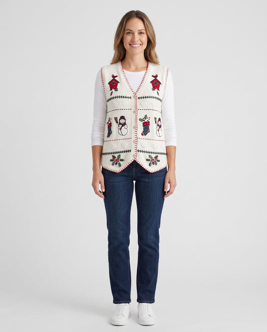 Snowy Tree house- Small Christmas Sweater