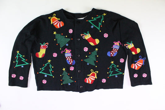 Christmas trees and Christmas Stockings, Extra large, Christmas Sweater