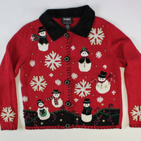 Snowmen and Snowflakes, Small, Christmas Sweater