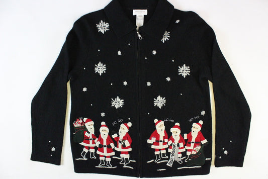 Singing Santas, Small, Christmas sweater