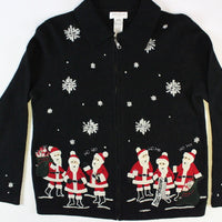Singing Santas, Small, Christmas sweater