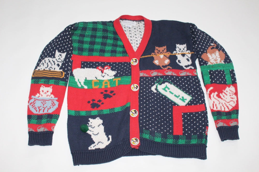 Mischievous Kittens, Small, Christmas sweater