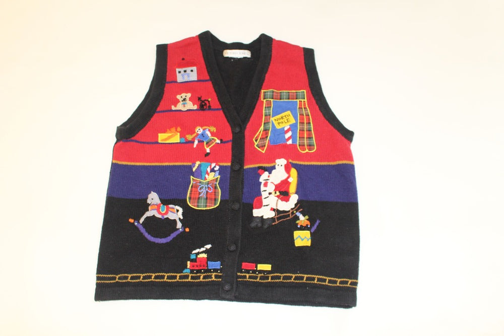 Santa's Toy Shop, Small, Christmas sweater
