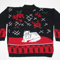 Pretty Kitty!  Small, Christmas sweater