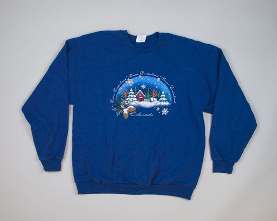 Puffy paint outlet christmas sweatshirt