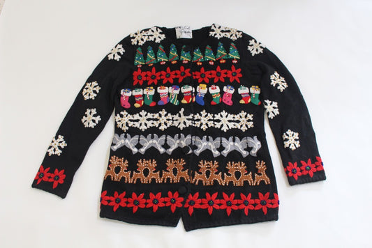 Horizonal Holiday,  Small, Christmas sweater