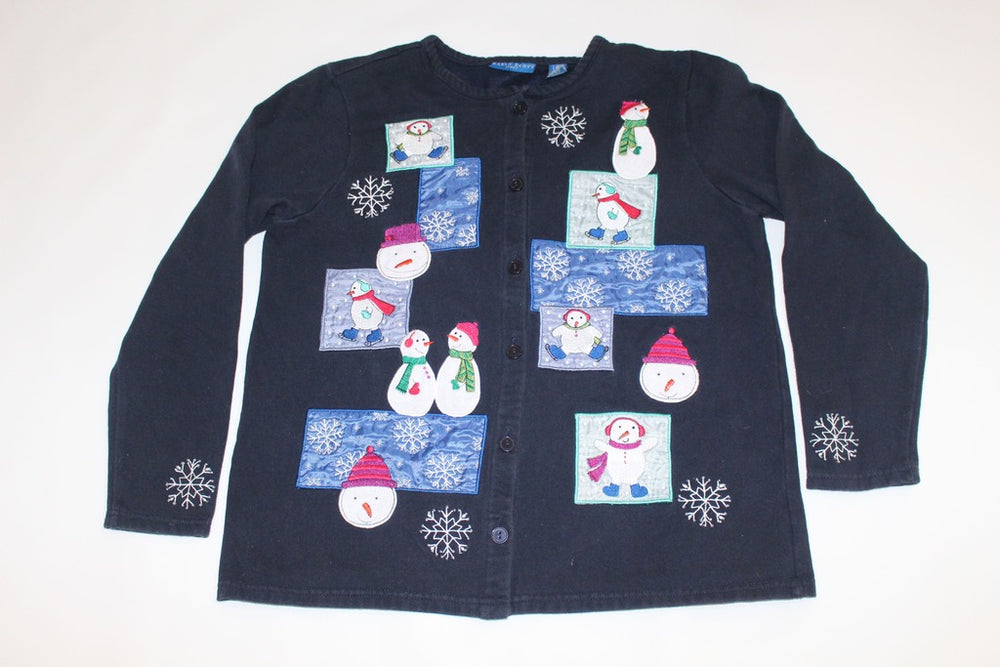 Snowmen and Snowflakes,  Small,  Christmas sweater