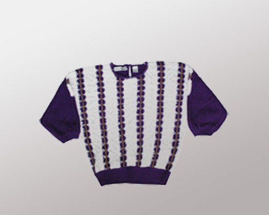 Purple and 2025 gold sweater
